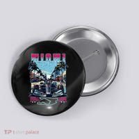 Formula Miami City Racing Racetrack Car Map Grand Prix Race Button thumb 0