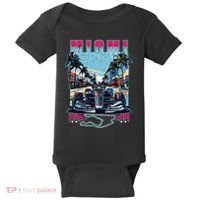 Formula Miami City Racing Racetrack Car Map Grand Prix Race Baby Bodysuit thumb 0
