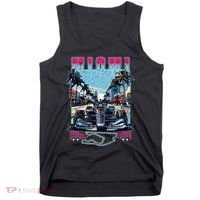 Formula Miami City Racing Racetrack Car Map Grand Prix Race Tank Top thumb 0