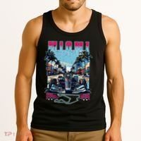 Formula Miami City Racing Racetrack Car Map Grand Prix Race Tank Top thumb 3