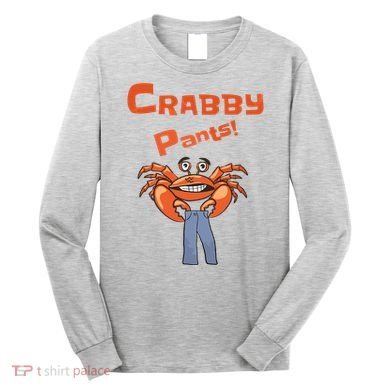 Funny Meme Crabby Pants With Crab Long Sleeve Shirt