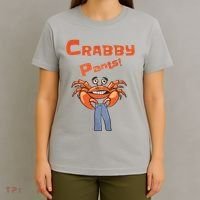Funny Meme Crabby Pants With Crab T-Shirt thumb 4