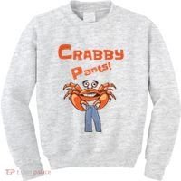 Funny Meme Crabby Pants With Crab Kids Sweatshirt thumb 0