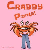 Funny Meme Crabby Pants With Crab Coaster thumb 2