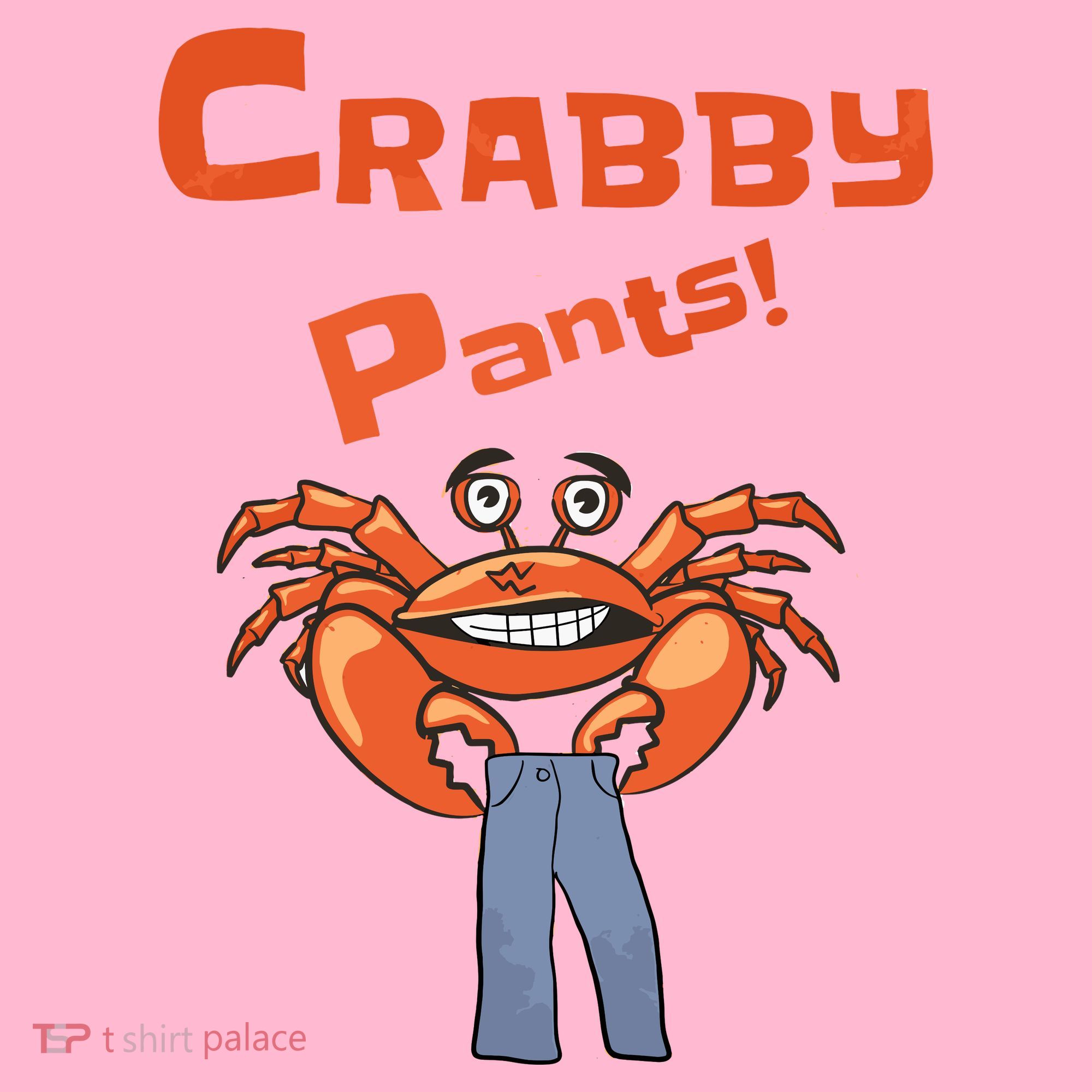 Funny Meme Crabby Pants With Crab Coaster