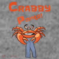 Funny Meme Crabby Pants With Crab Toddler Hoodie thumb 2