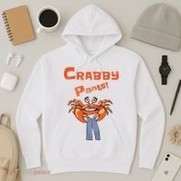 Funny Meme Crabby Pants With Crab Hoodie thumb 3