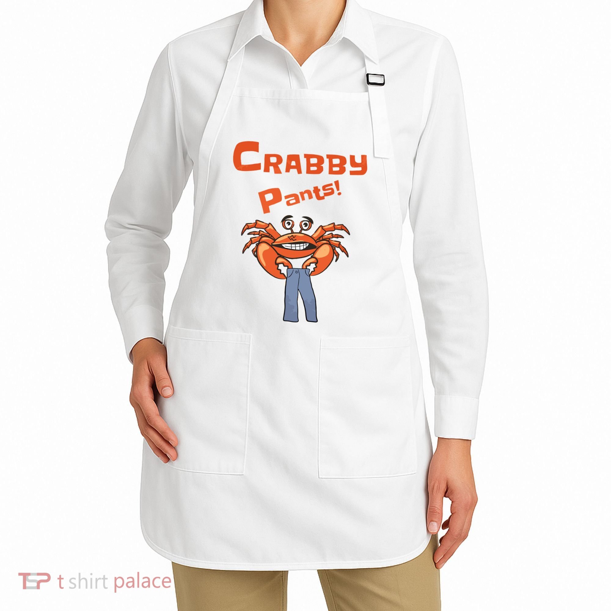 Funny Meme Crabby Pants With Crab Apron