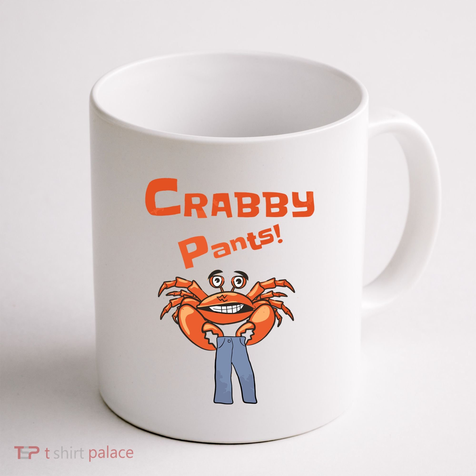 Funny Meme Crabby Pants With Crab Coffee Mug