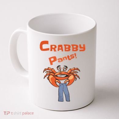 Funny Meme Crabby Pants With Crab Coffee Mug