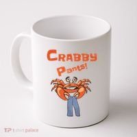 Funny Meme Crabby Pants With Crab Coffee Mug thumb 0