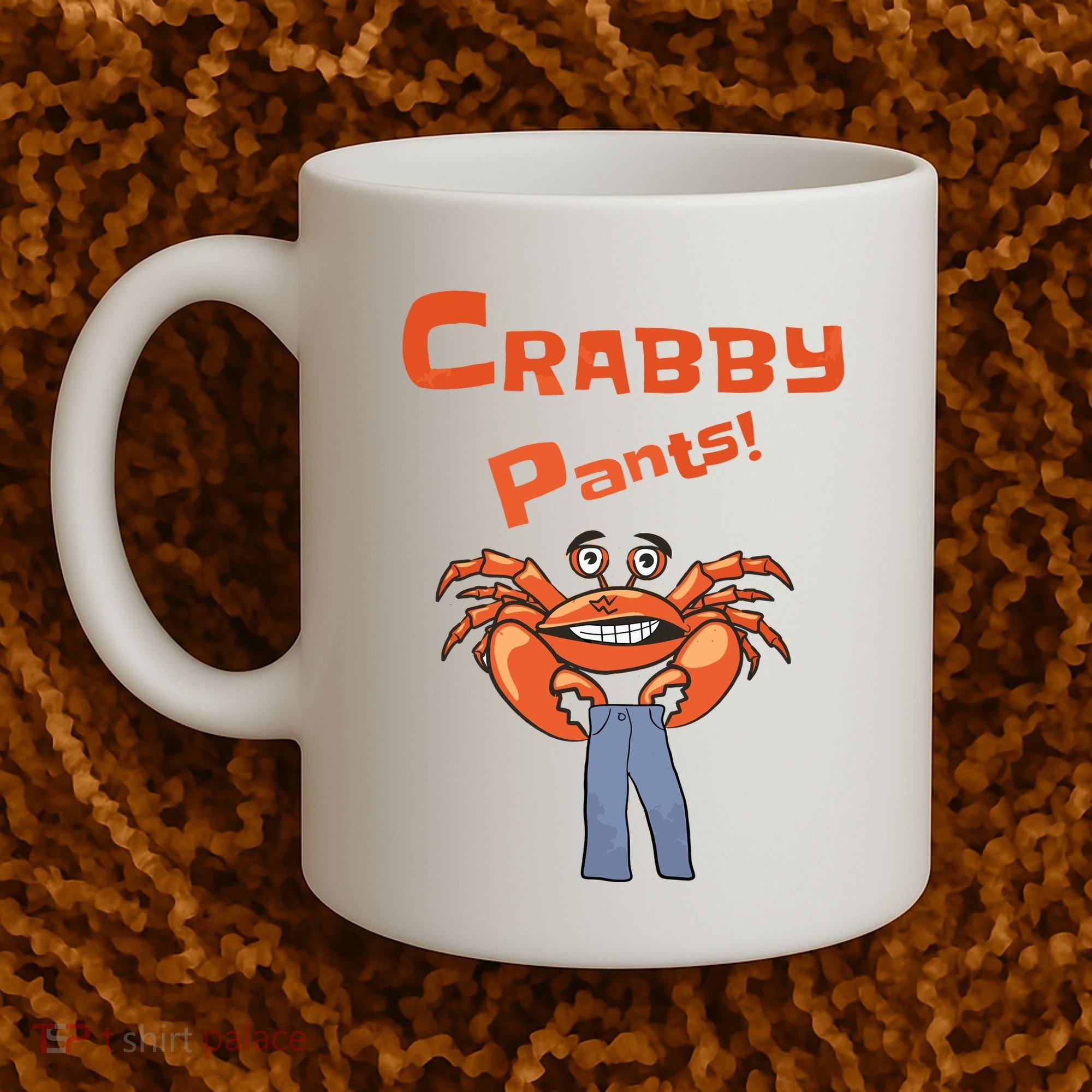 Funny Meme Crabby Pants With Crab Coffee Mug