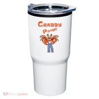 Funny Meme Crabby Pants With Crab Tumbler thumb 0