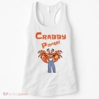 Funny Meme Crabby Pants With Crab Women's Tank Top thumb 0