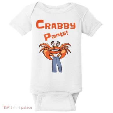 Funny Meme Crabby Pants With Crab Baby Bodysuit
