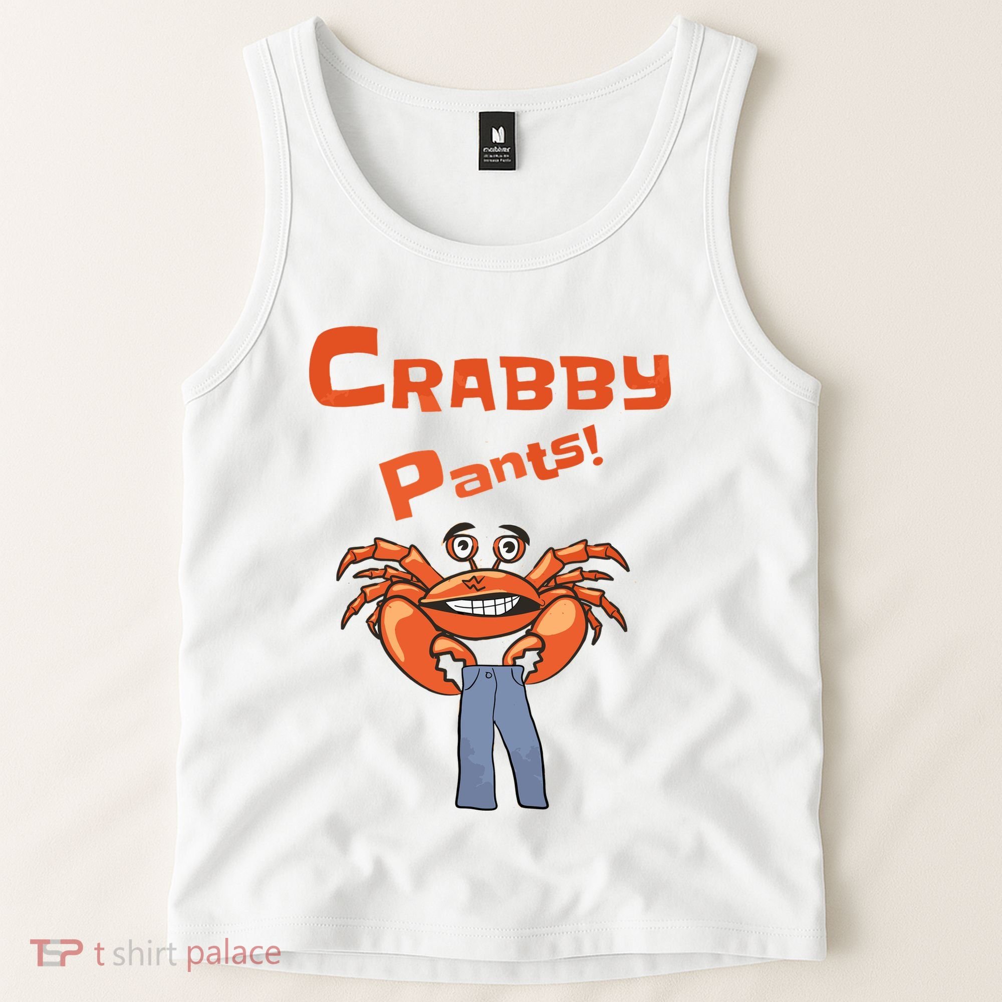Funny Meme Crabby Pants With Crab Tank Top