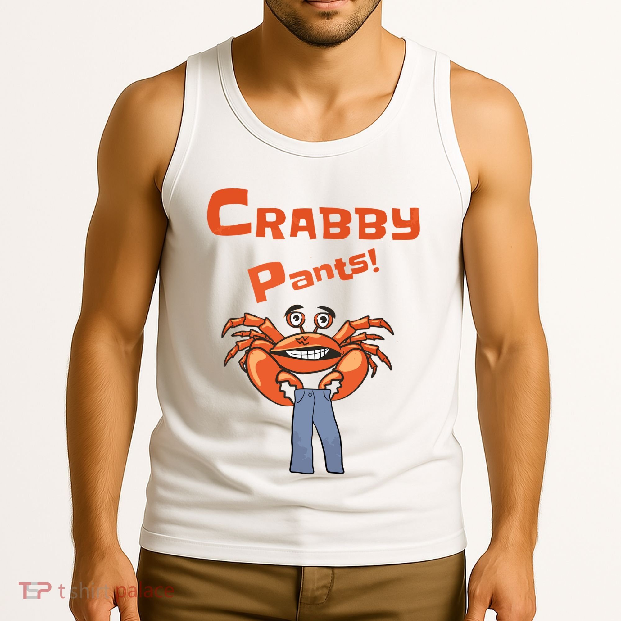 Funny Meme Crabby Pants With Crab Tank Top