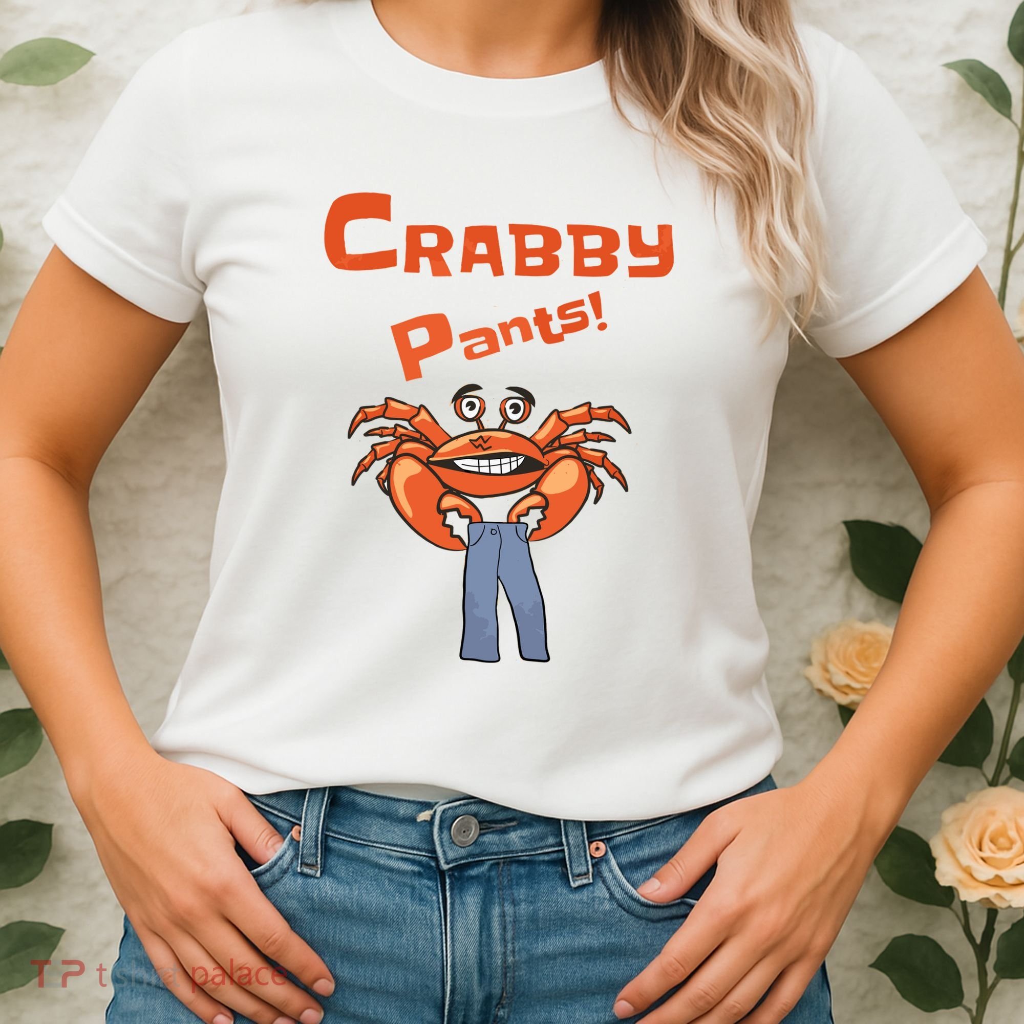 Funny Meme Crabby Pants With Crab Women's T-Shirt