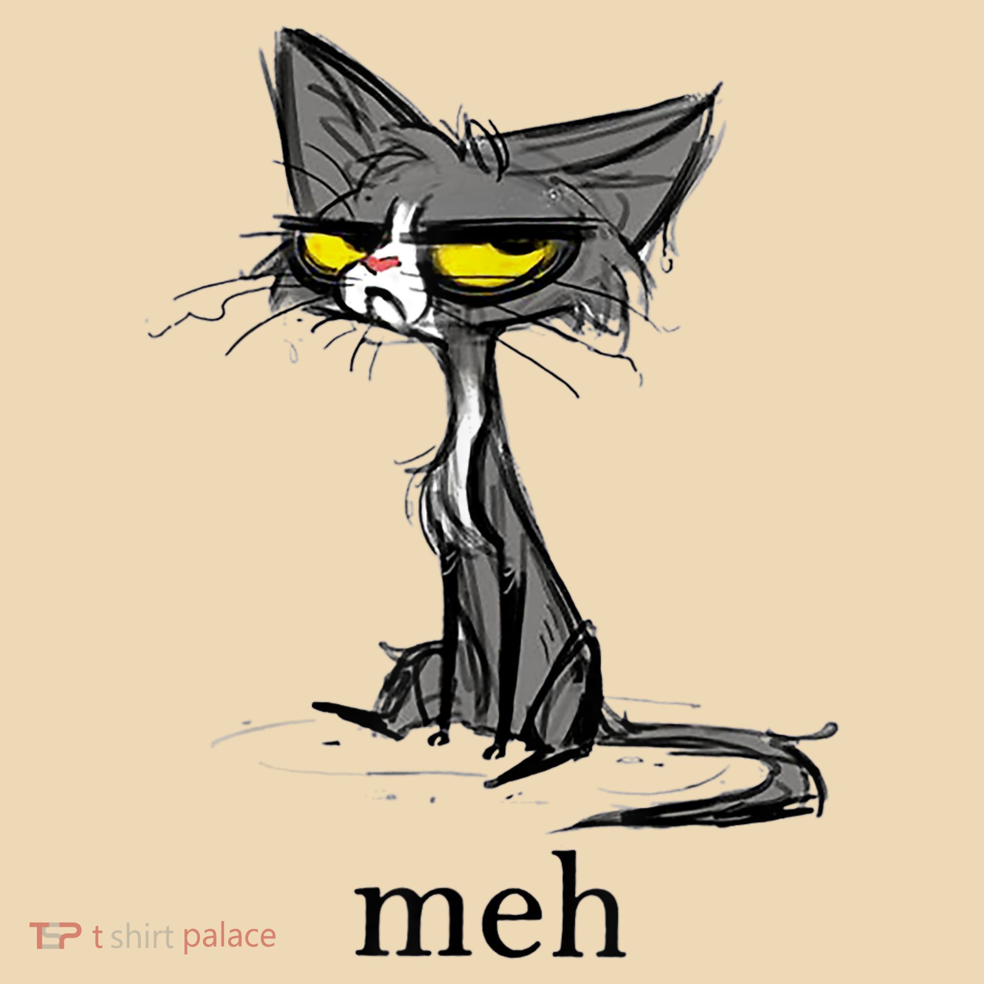 Funny Meh Cat Gift For Cat Lovers Tote Bag