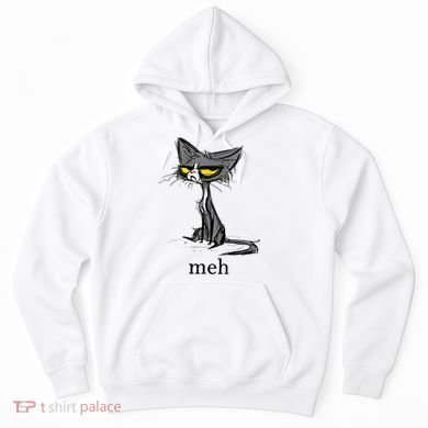 Funny Meh Cat Gift For Cat Lovers Hoodie