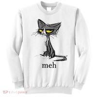 Funny Meh Cat Gift For Cat Lovers Sweatshirt thumb 0