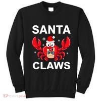 Funny Merry Christmas Santa Claw Crab Crustacean Claus Xmas Sweatshirt thumb 0