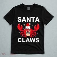 Funny Merry Christmas Santa Claw Crab Crustacean Claus Xmas T-Shirt thumb 5