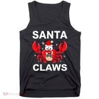 Funny Merry Christmas Santa Claw Crab Crustacean Claus Xmas Tank Top thumb 0