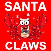 Funny Merry Christmas Santa Claw Crab Crustacean Claus Xmas Santa Hat thumb 1