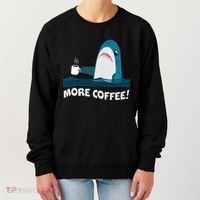 Funny More Coffee Shark Women's Sweatshirt thumb 0