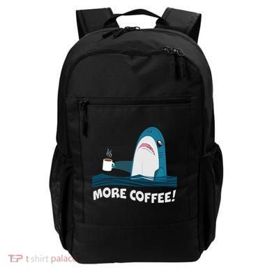 Funny More Coffee Shark Backpack