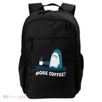 Funny More Coffee Shark Backpack thumb 0