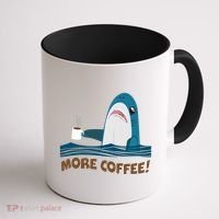 Funny More Coffee Shark Coffee Mug thumb 1