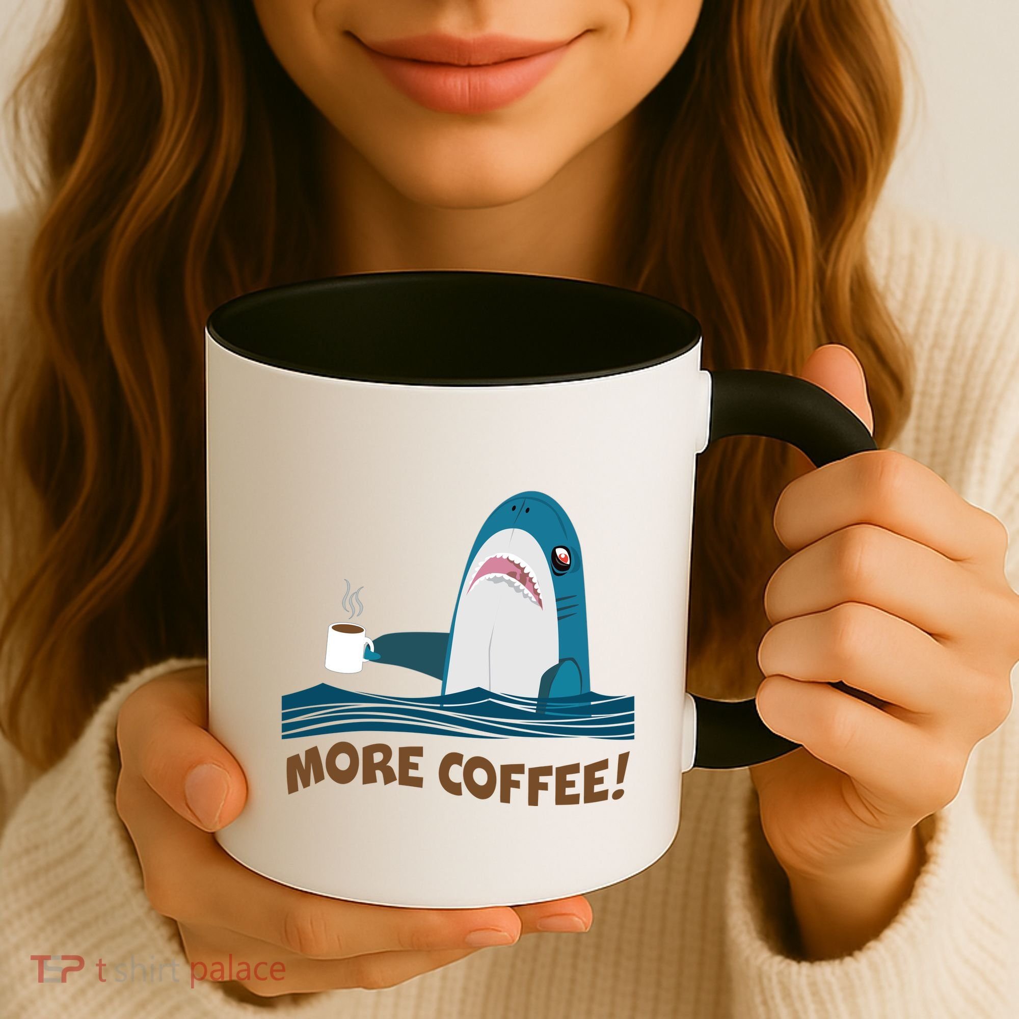 Funny More Coffee Shark Coffee Mug