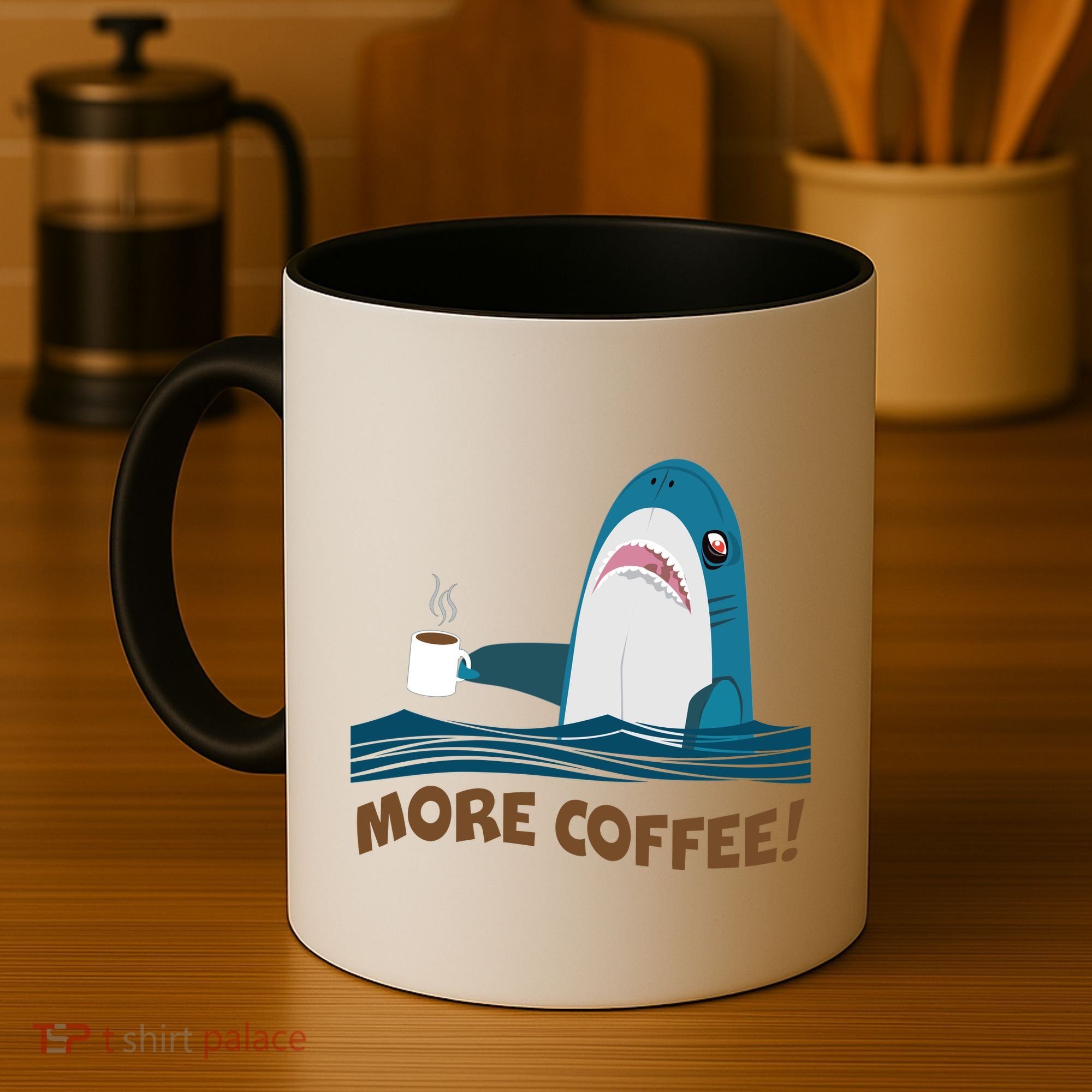 Funny More Coffee Shark Coffee Mug