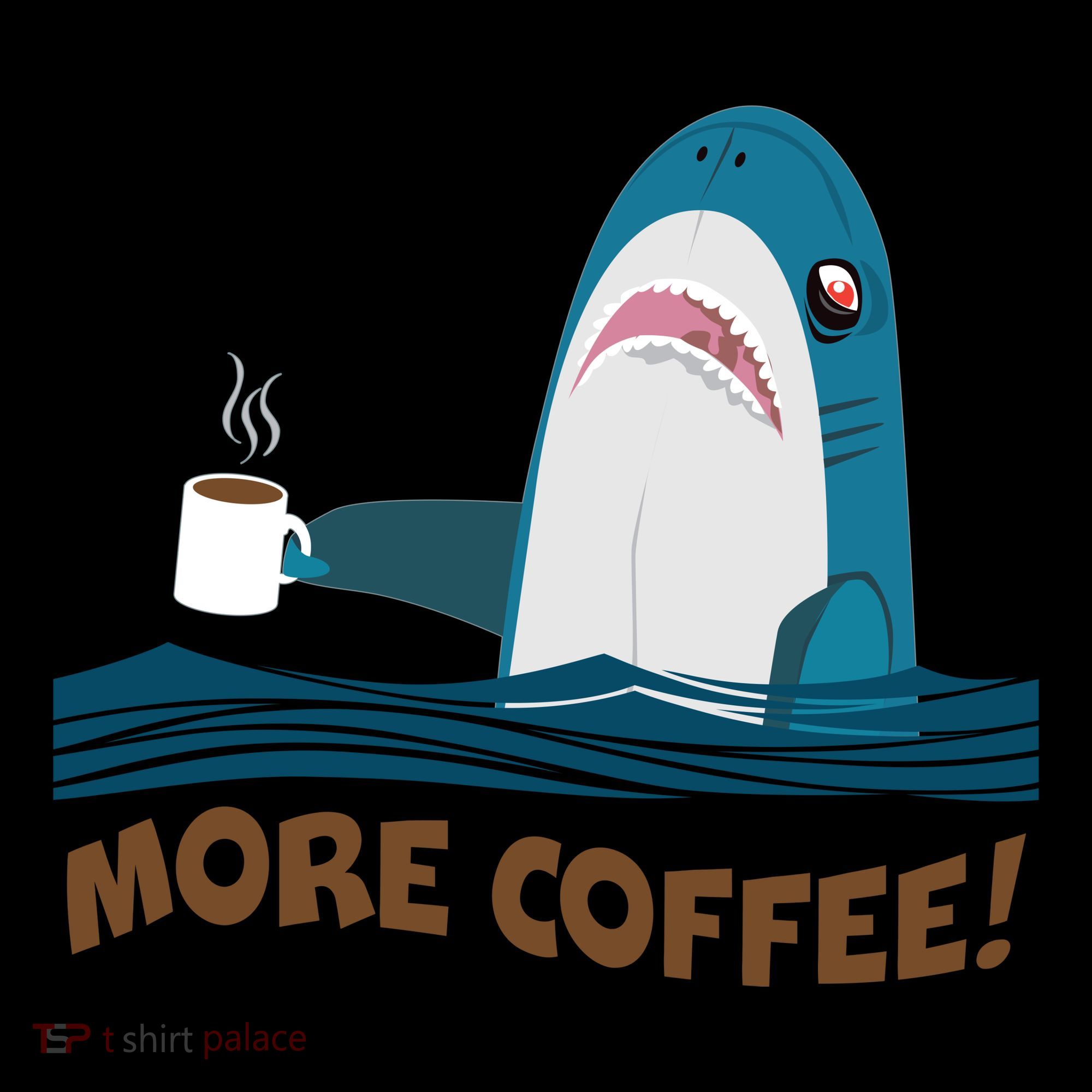 Funny More Coffee Shark Coffee Mug