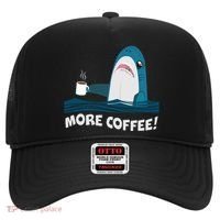 Funny More Coffee Shark Hat thumb 0
