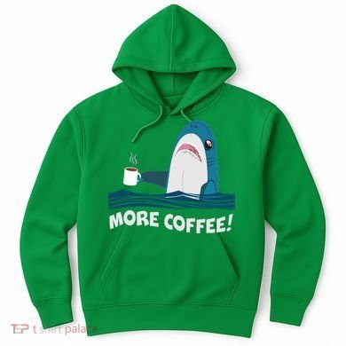 Funny More Coffee Shark Hoodie