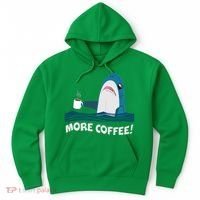 Funny More Coffee Shark Hoodie thumb 0