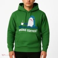 Funny More Coffee Shark Hoodie thumb 2