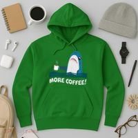 Funny More Coffee Shark Hoodie thumb 3