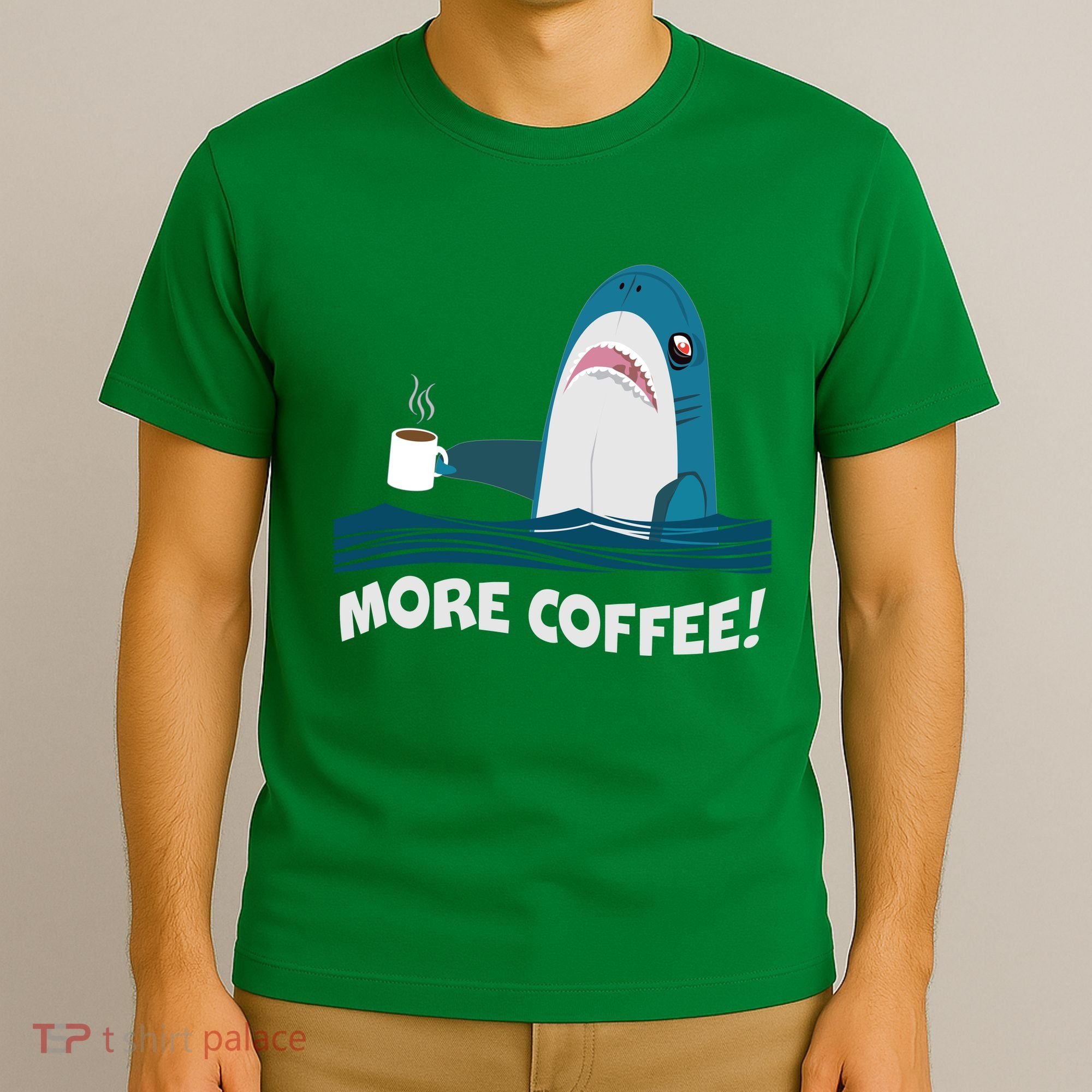 Funny More Coffee Shark T-Shirt