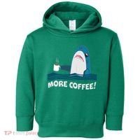 Funny More Coffee Shark Toddler Hoodie thumb 0