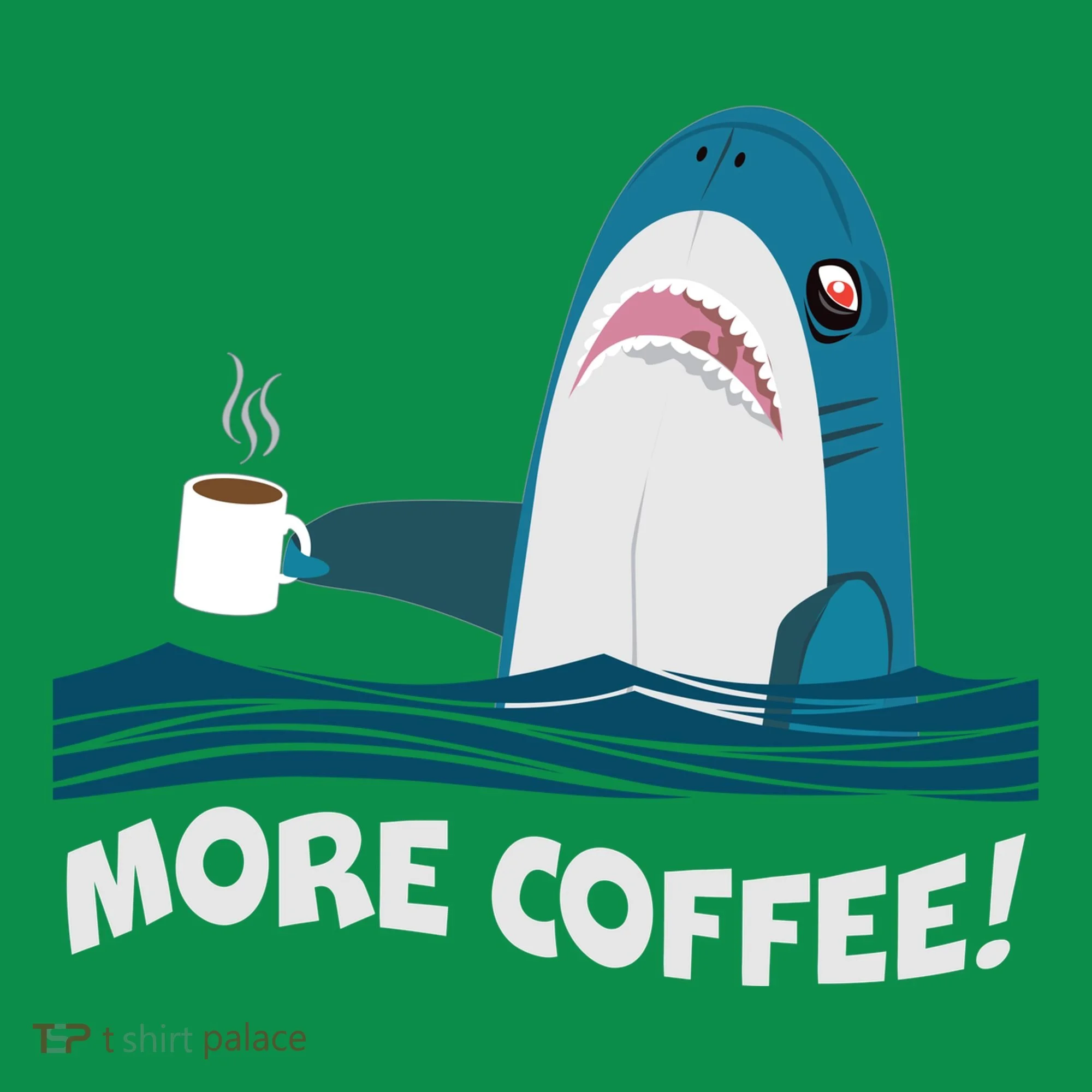 Funny More Coffee Shark Toddler Hoodie