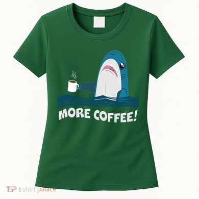 Funny More Coffee Shark Women's T-Shirt