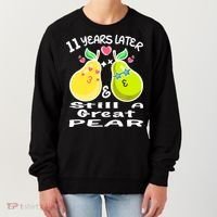 Funny Matching Couple 11th Year Wedding Anniversary Women's Sweatshirt thumb 0