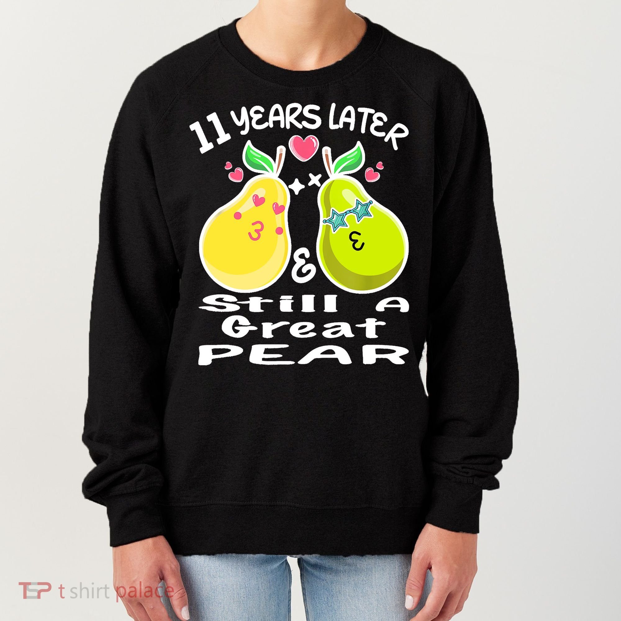 Funny Matching Couple 11th Year Wedding Anniversary Women's Sweatshirt