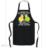 Funny Matching Couple 11th Year Wedding Anniversary Apron thumb 0