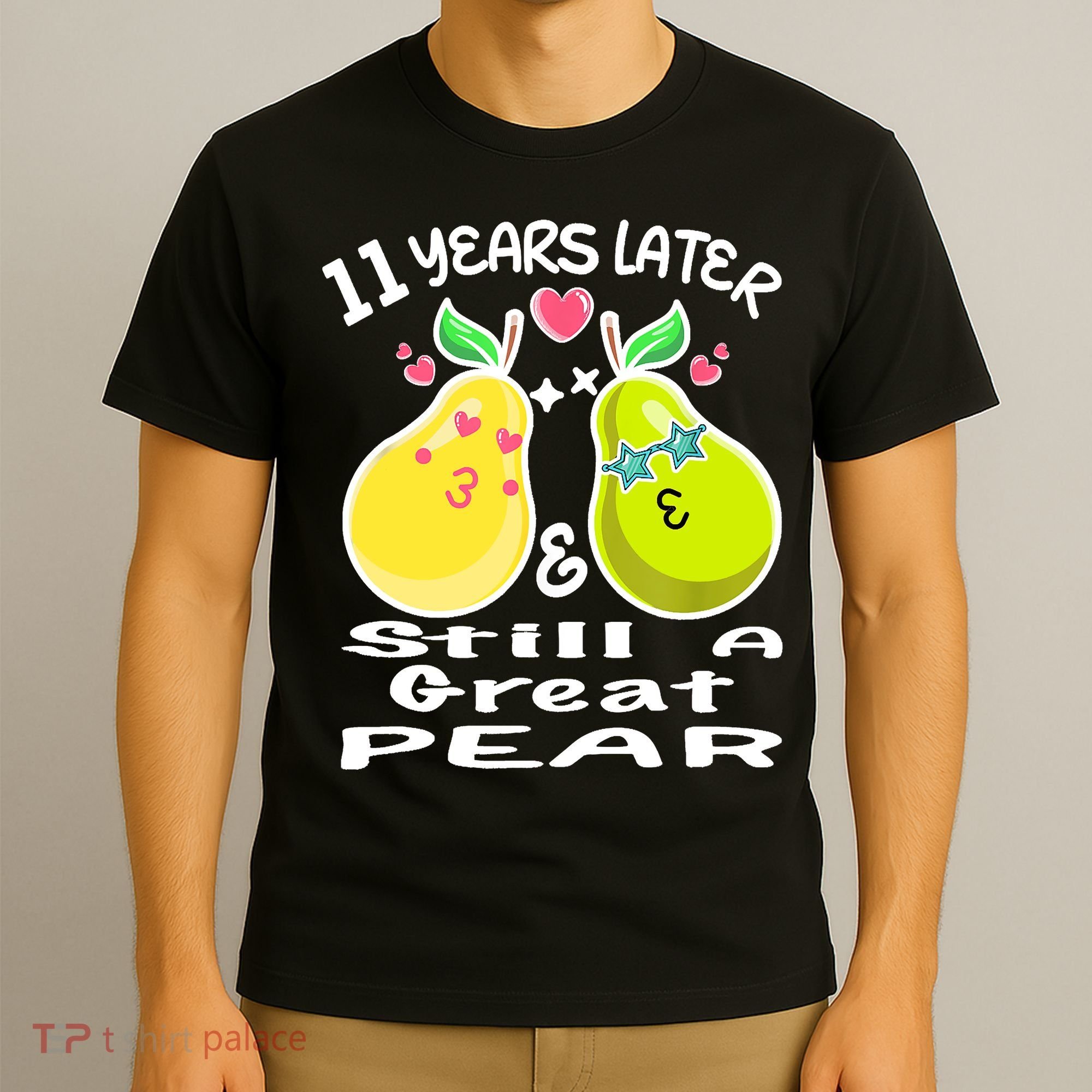 Funny Matching Couple 11th Year Wedding Anniversary T-Shirt