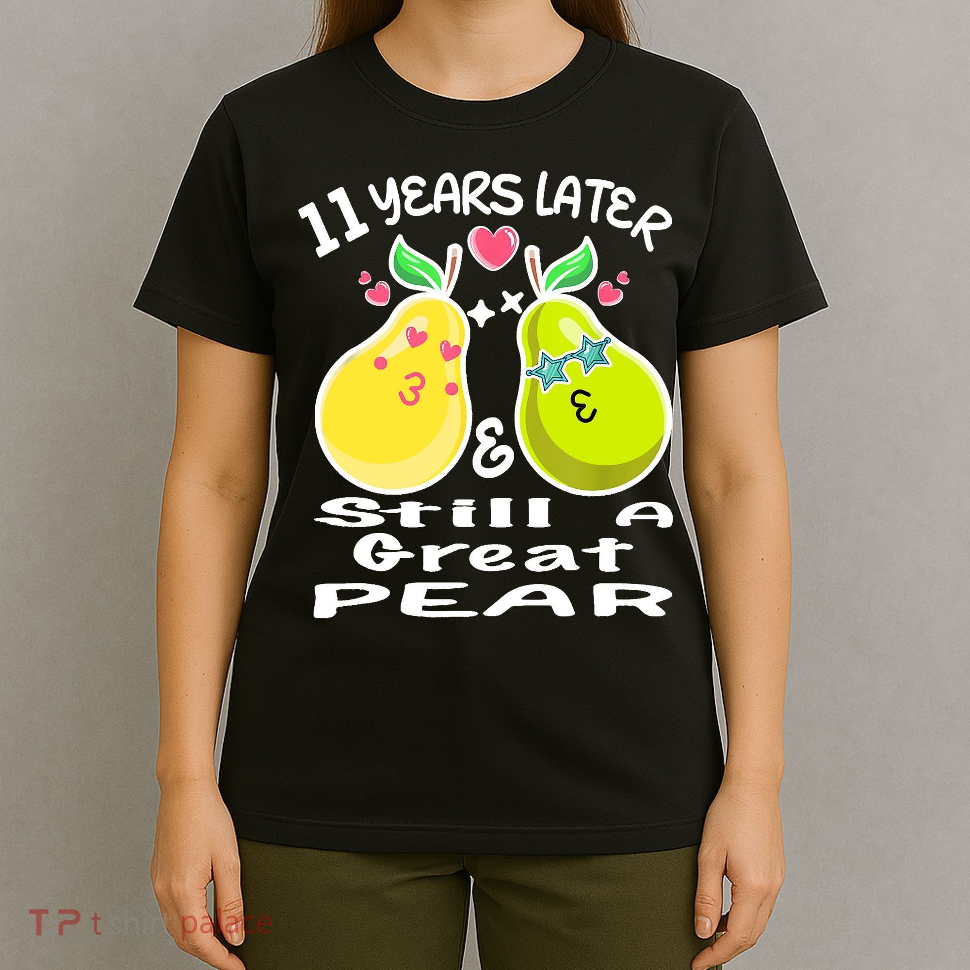 Funny Matching Couple 11th Year Wedding Anniversary T-Shirt